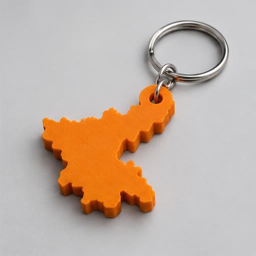 Jharkhand Map Keychain